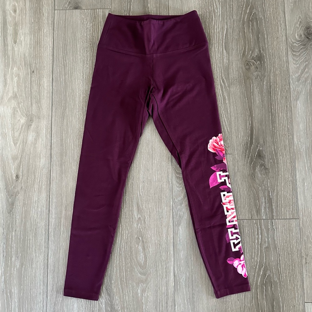PINK Victoria’s Secret Floral Yoga Leggings